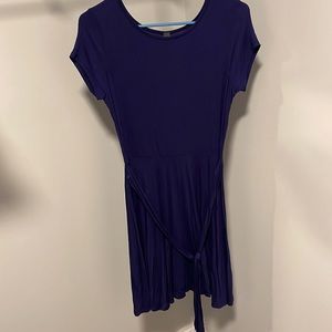 Navy blue short sleeve dress. Size S.